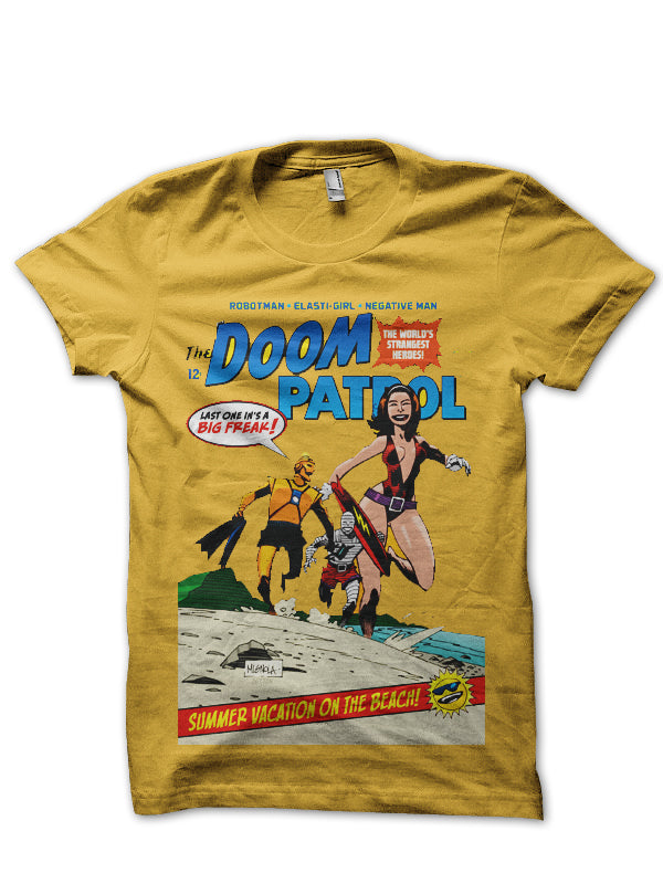 Doom Patrol Half Sleeve Yellow T-Shirt