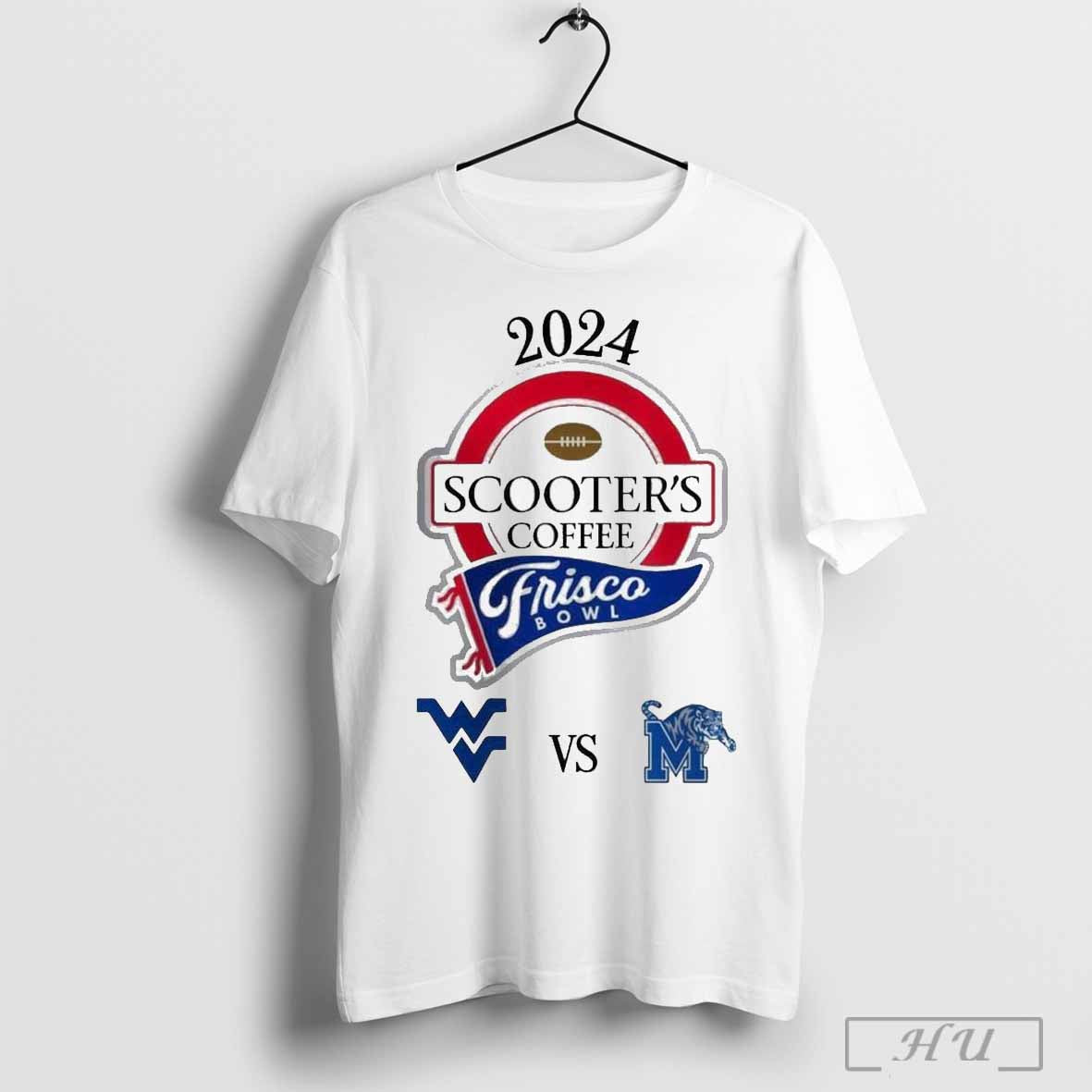 West Virginia Mountaineers Vs Memphis Tigers 2024 Frisco Bowl Matchup Ncaa Division T Shirt