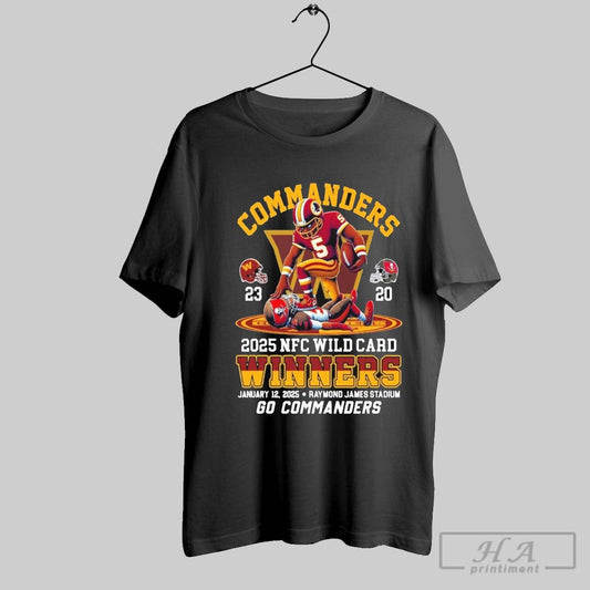 Washington Commanders Wild Card 2025 Winners For Fans T Shirt