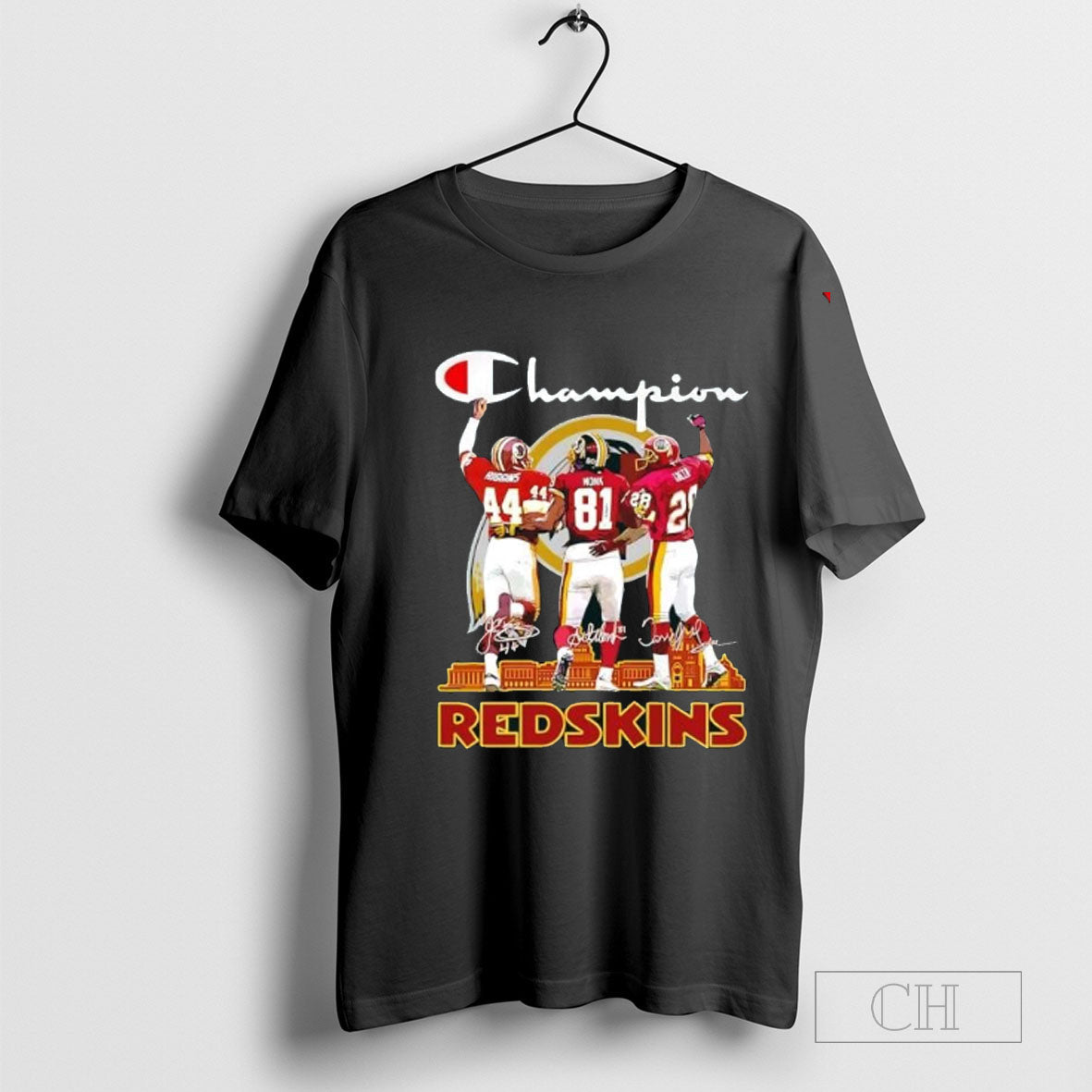 Washington Redskins Football Champions the Legends of team history signatures T-shirt