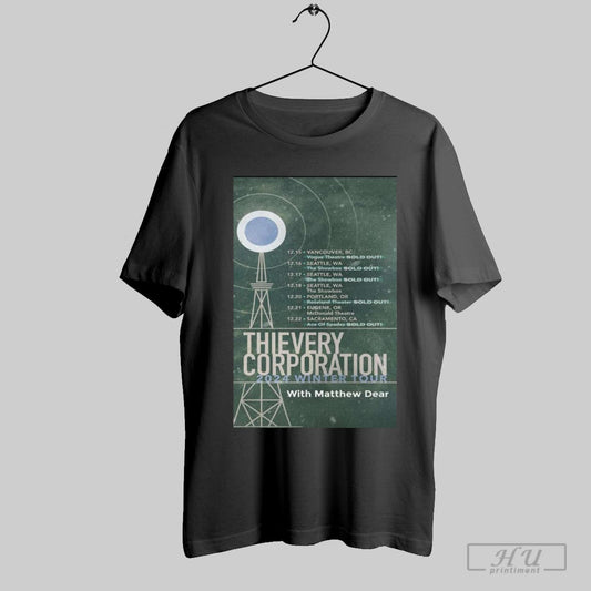 Thievery Corporation With Matthew Dear 2024 Poster Winter Tour T Shirt