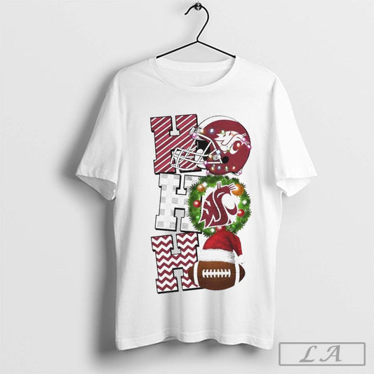 Washington State Cougars Football Christmas Ho Ho Ho Game Day Shirt