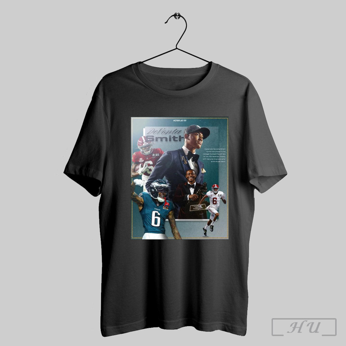 Trendy Poster Alabama And Philadelphia Eagles Wr Devonta Smith Win The Heisman Trophy Cfp National Title And Super Bowl T Shirt