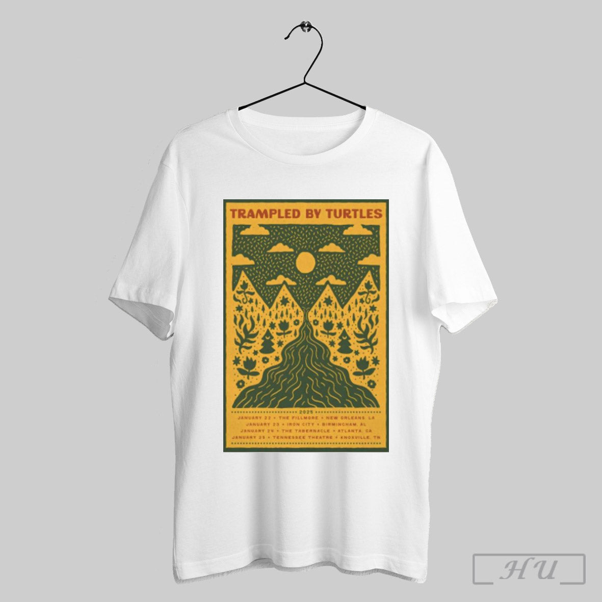 Trampled By Turtles Jan 23rd 2025 Iron City Birmingham Al Show Shirt