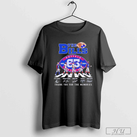 The Buffalo Bills 1959-2024 Thank you abbey Road Signatures T-shirt
