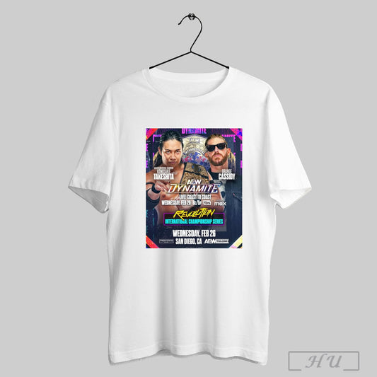 Trendy Poster Aew Revolution International Championship Series Konosuke Takeshita Vs Orange Cassidy Feb 26 2025 T Shirt Sweatshirt