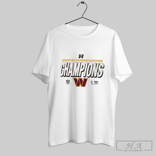Washington Commanders Nfl 2024 Nfc National Football Conference Champions Super Bowl Lix Locker Room Vintage T Shirt