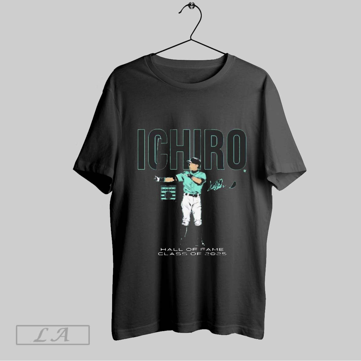 Top Ichiro Suzuki Seattle Mariners National Baseball Hall Of Fame Inductee Class Of 2025 Signature Mlb Painting Unisex Sweatshirt T Shirt