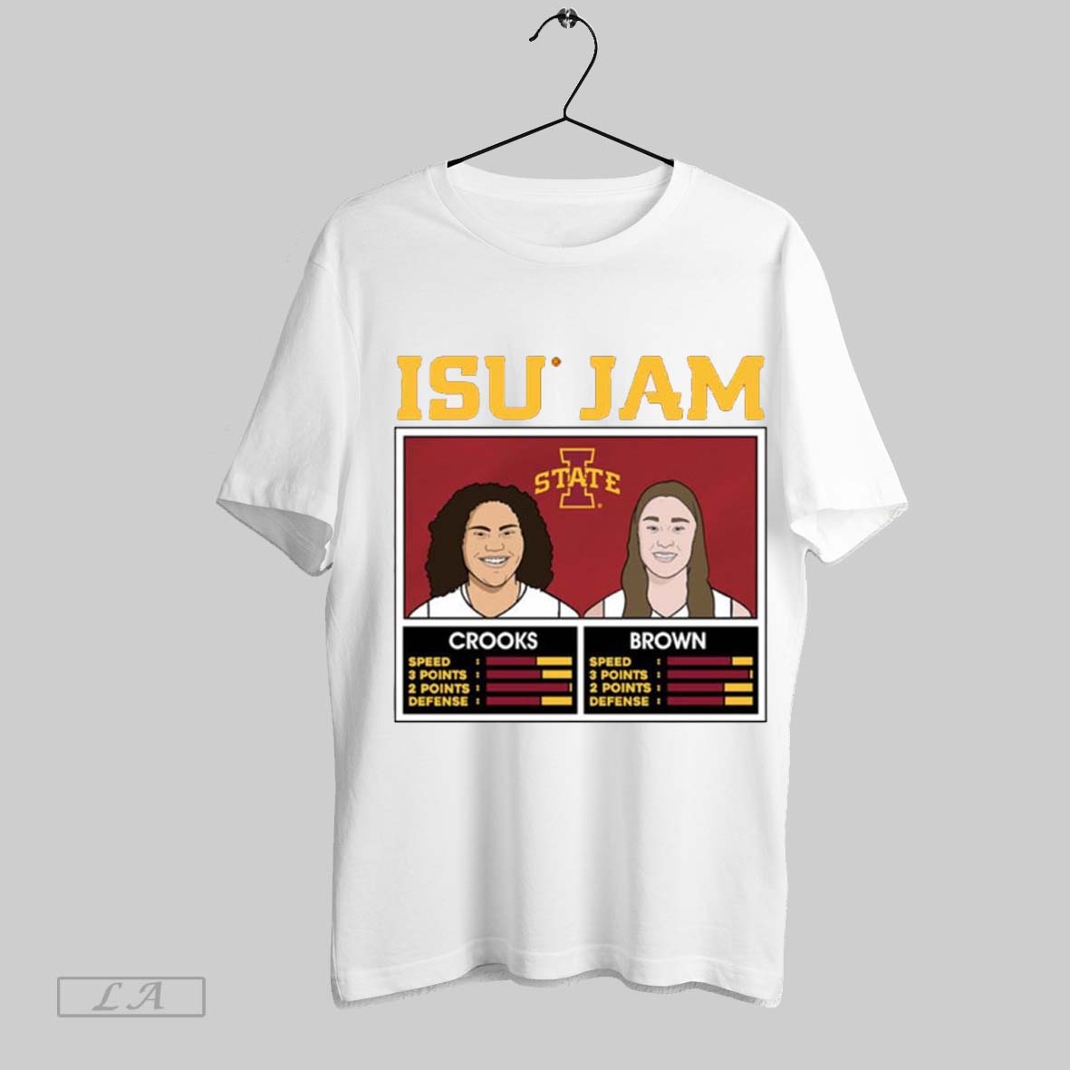 Top Iowa State Cyclones Isu Jam Audi Crooks And Addy Brown Painting 2025 T Shirt