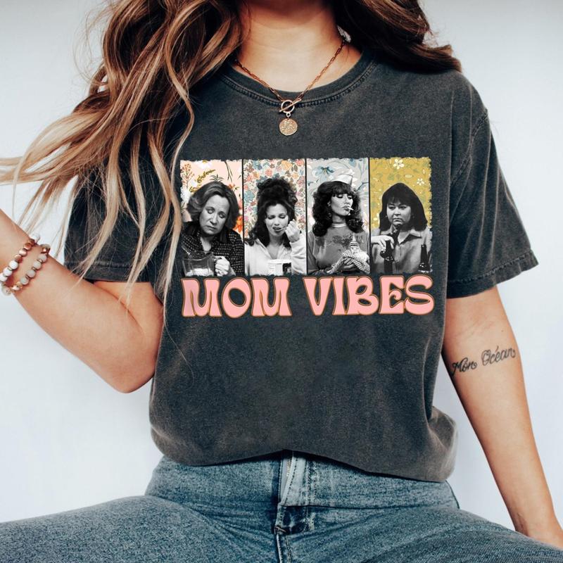 Retro Funny Mom Shirt, Mom Vibes Shirt, Vintage 90S Mom Vibes Shirt, Mom Life Shirt, Mothers Day Gift Shirt, Cool Mom Shirt