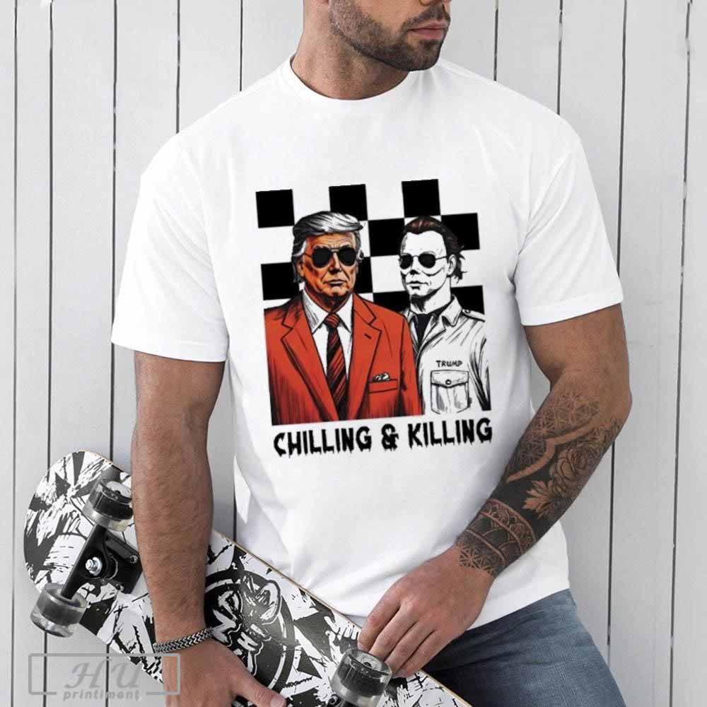 Trump Michael Myers Chilling And Killing T-Shirt