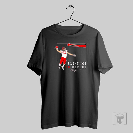 Travis Kelce All Time Td Record 77th Touchdown Kansas City Chiefs T Shirt