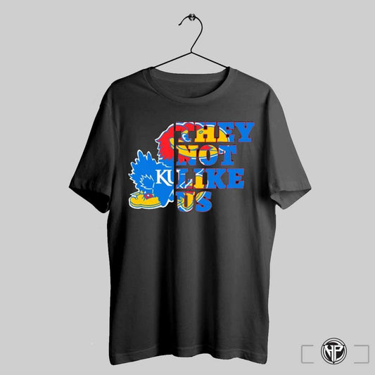 They Not Like Us Kansas Jayhawks Football Mascot Shirt Trendy Sweatshirt
