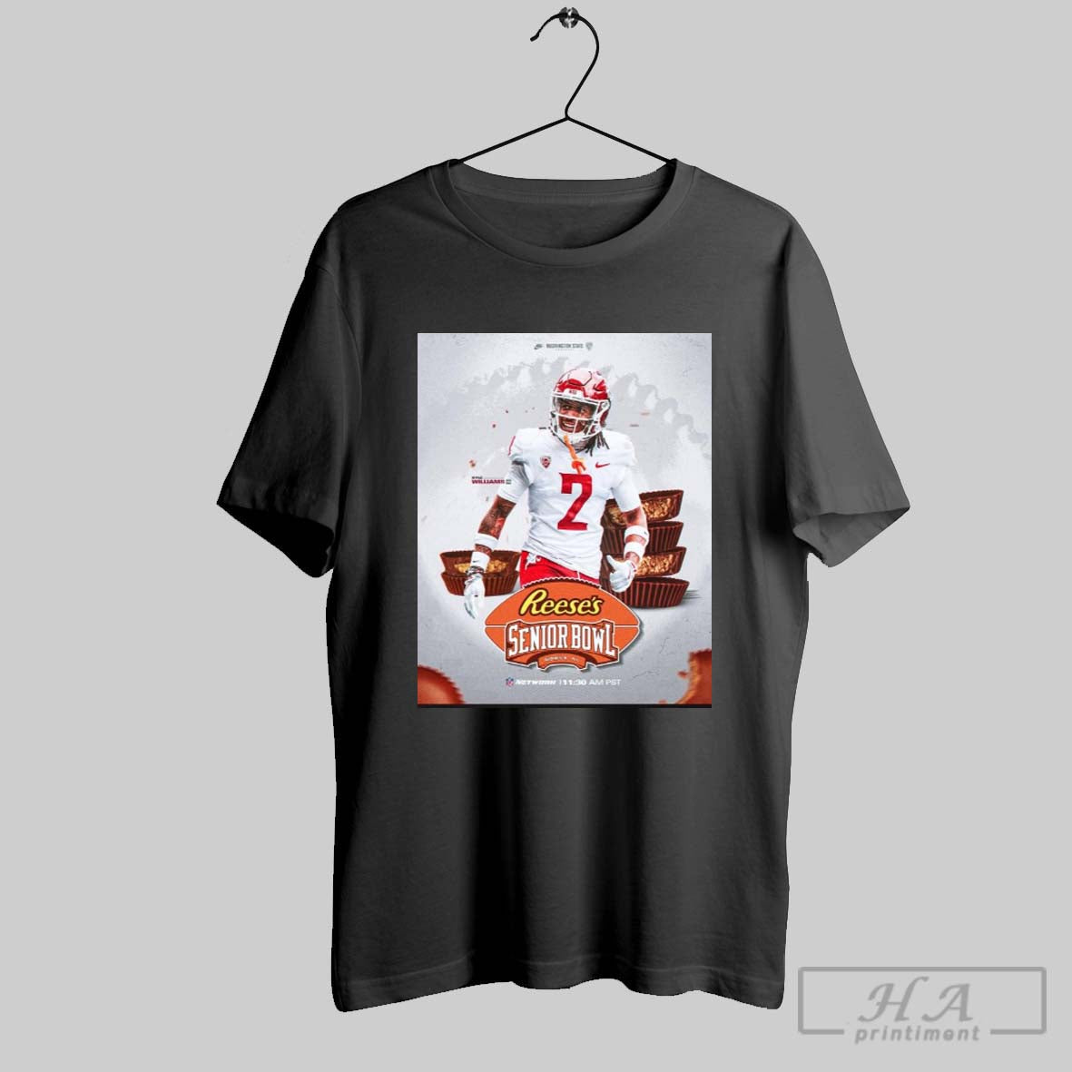 Washington State Cougars Football Kyle Williams Wr Reeses Senior Bowl Mobile Al Nfl Network Poster T Shirt
