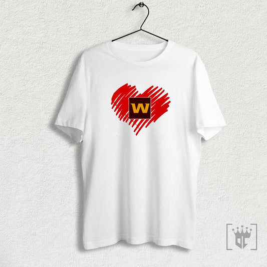 Washington Football Team Heart T Shirt