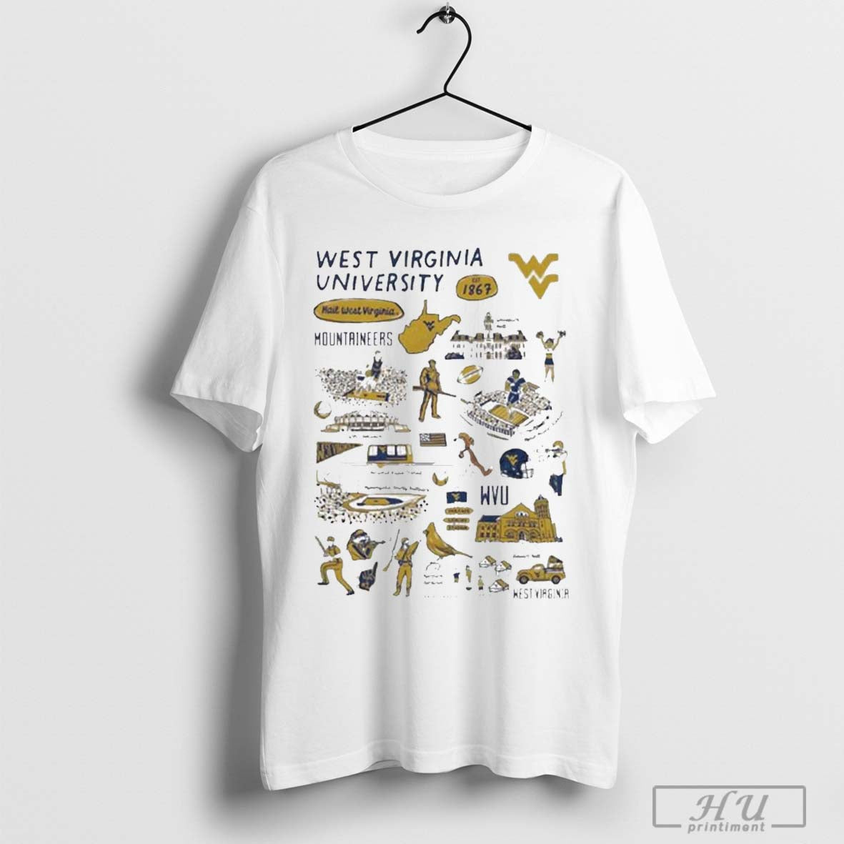 West Virginia Mountaineers Vive La Fete Infant Impressions Artwork T Shirt