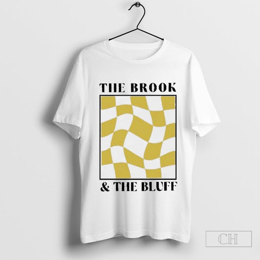 The Brook &amp; The Bluff Wavy Yellow Checkered Shirt