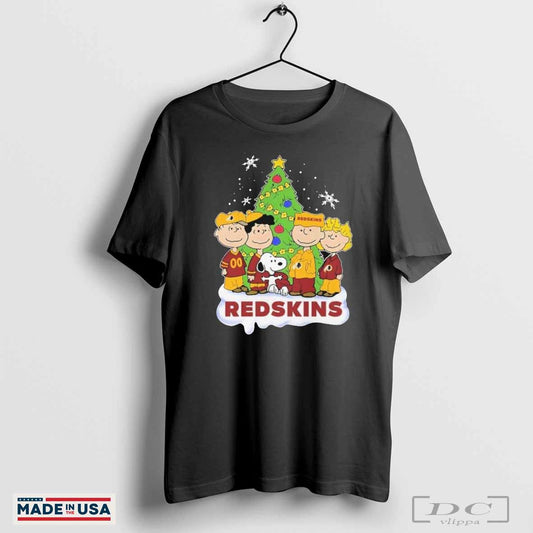 Washington Commanders Redskins x Snoopy The Peanuts Merry Christmas T-Shirts