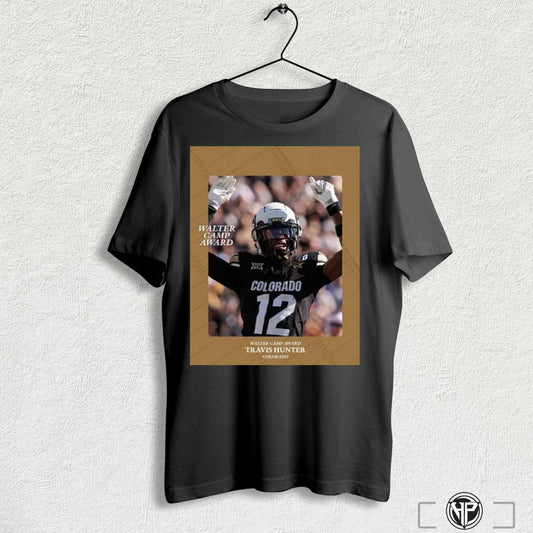 Travis Hunter Colorado Buffaloes The 2024 Walter Camp Player Of The Year Poster T Shirt Sweatshirt