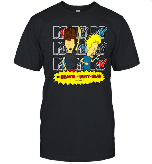 Beavis And Butthead Shirt Rockin Out On Mtv Limited