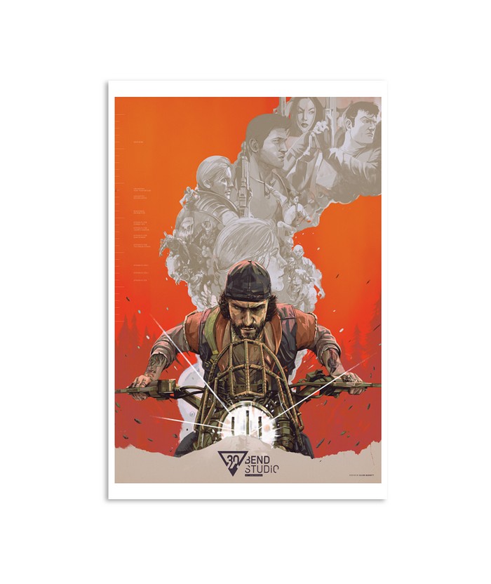 Bend Studio 30th Anniversary Poster new