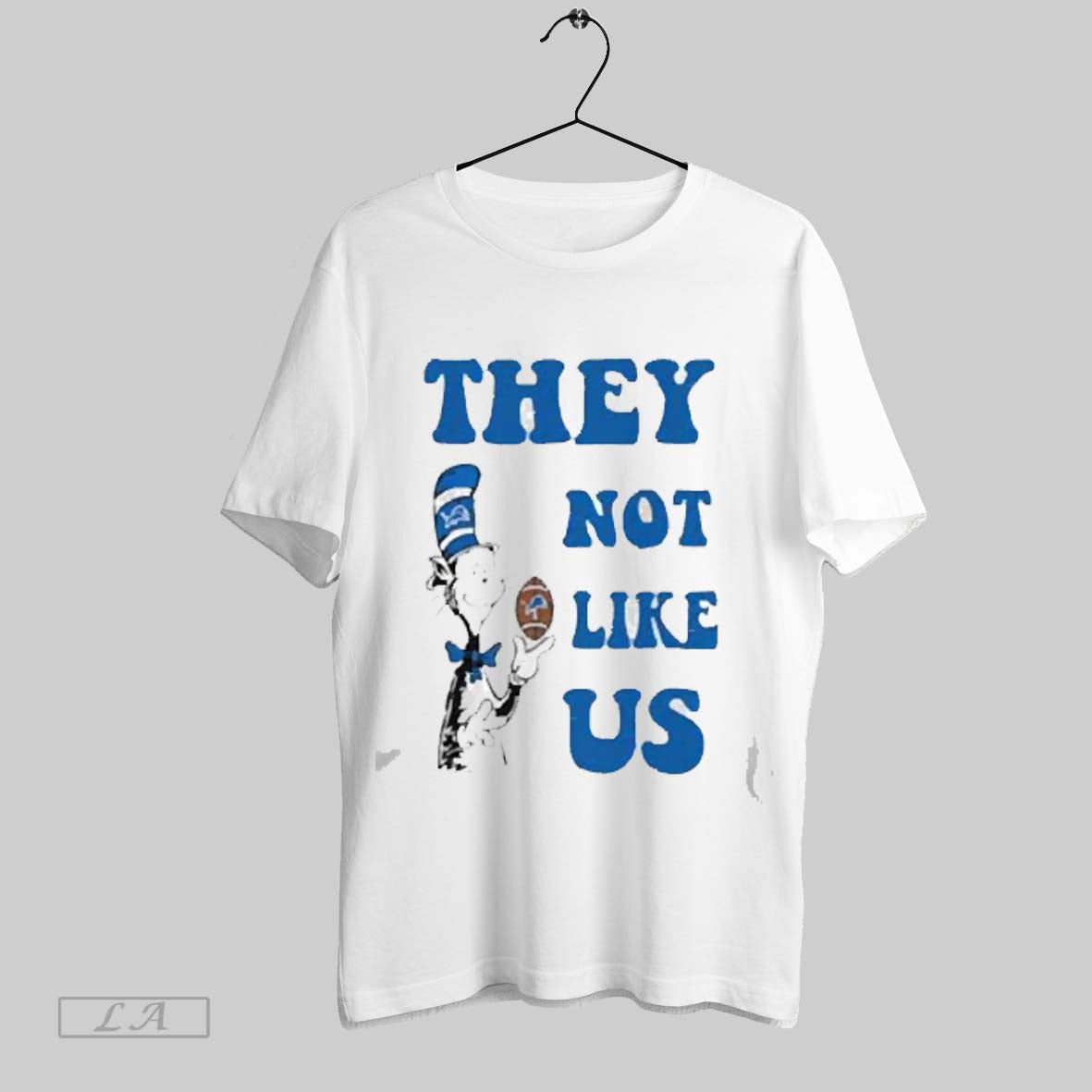 They Not Like Us The Cat In The Hat Detroit Lions 2025 T Shirt