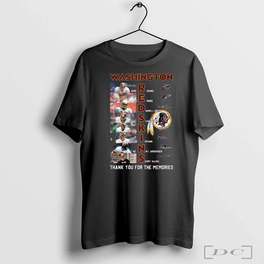 Washington Redskins Thank You For The Memories Signatures Shirt