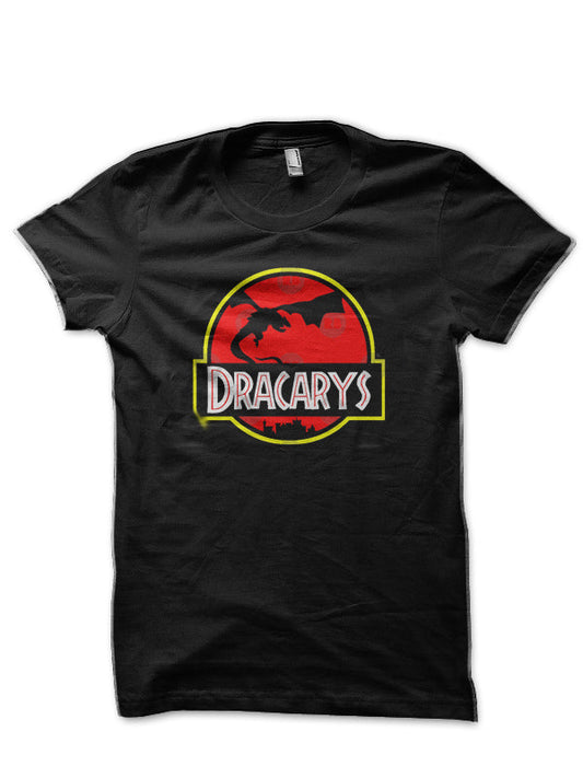Jurassic Dracarys Black T-Shirt