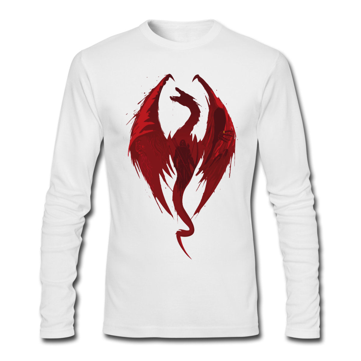 Dragon White Full Sleeve Tee