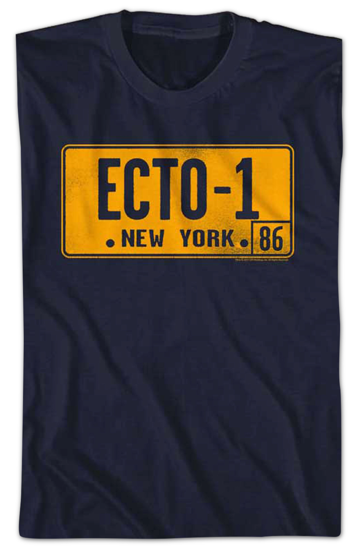 Ecto-1 License Plate Real Ghostbusters T-Shirt