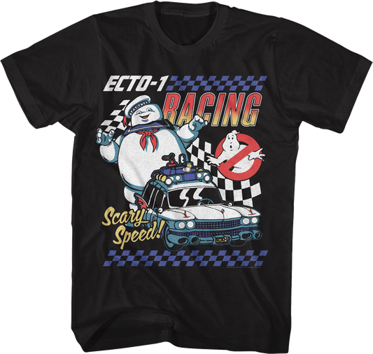 Ecto-1 Racing Real Ghostbusters T-Shirt