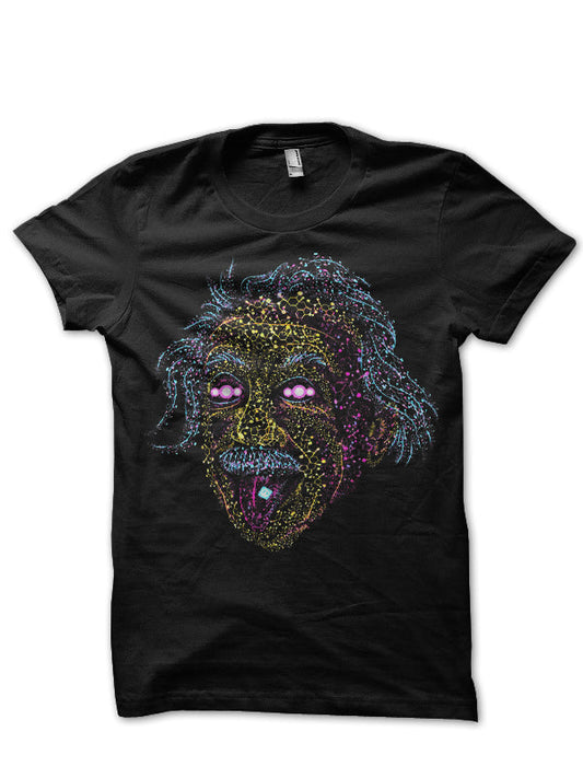 Einstein Black T-Shirt Style001