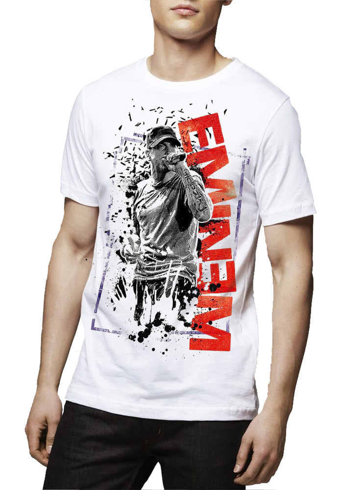 Eminem Splash Art White T-Shirt