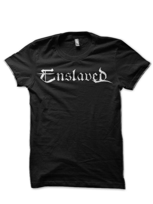 Enslaved Black T-Shirt Style001