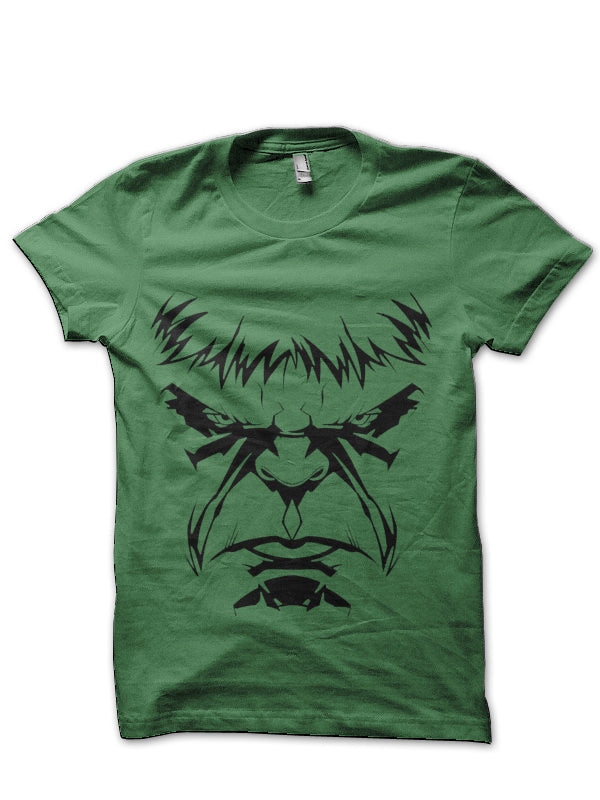 Hulk Face Green T-Shirt