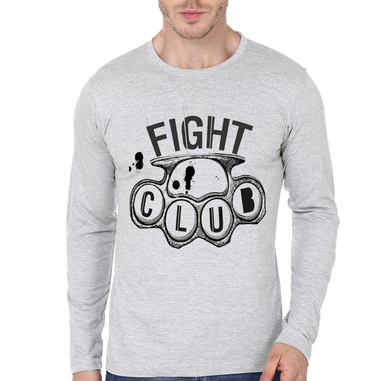 Fight Club Grey Full Sleeve Tee Style002