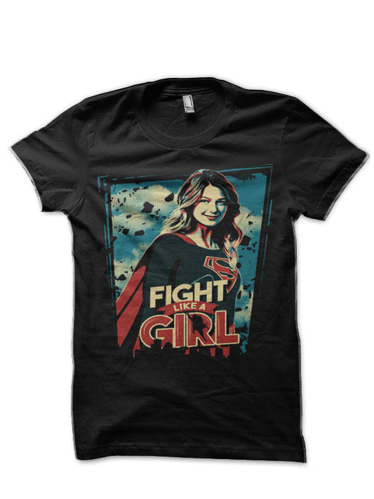 Fight Like A Girl Black T-Shirt