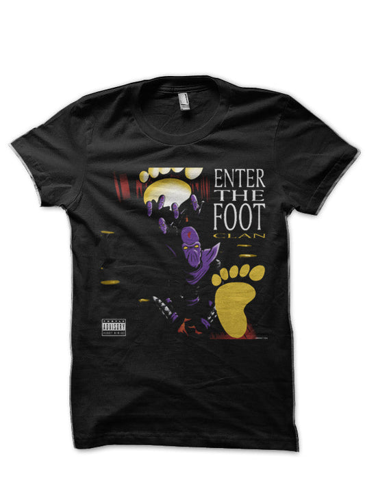 Enter The Foot Clan Black T-Shirt