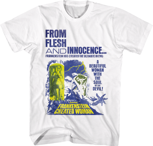Frankenstein Created Woman Poster Hammer Films T-Shirt