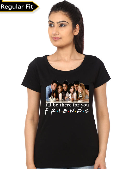 Friends Girls Black T-Shirt Style006