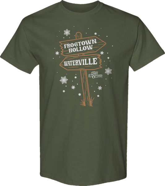 Frogtown Hollow & Waterville Signs Emmet Otter T-Shirt