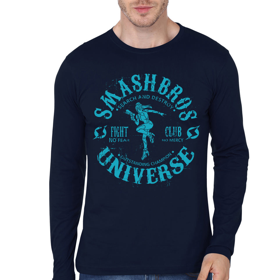 Fight Club Navy Blue Full Sleeve Tee Style002