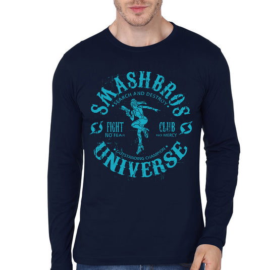 Fight Club Navy Blue Full Sleeve Tee Style002