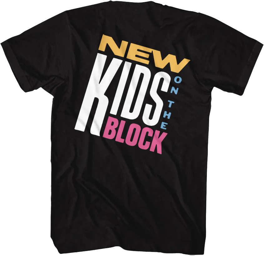 Front & Back Debut Album New Kids On The Block T-Shirt