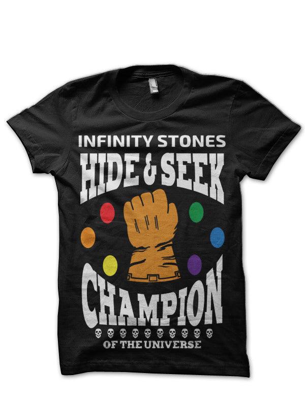 Funny Avengers Black T-Shirt