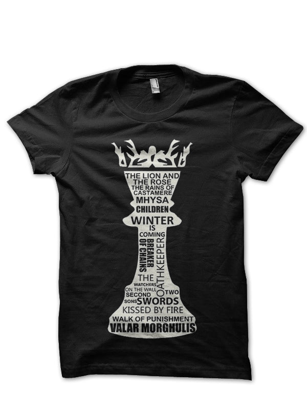 Game Of Thrones Black T-Shirt Style013