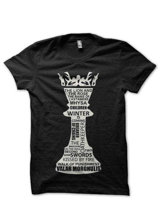 Game Of Thrones Black T-Shirt Style013