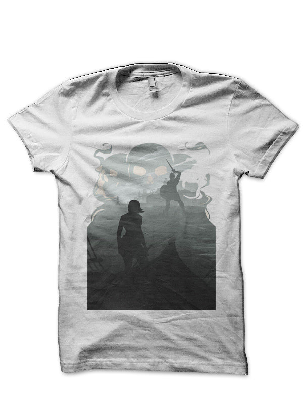 Game Of Thrones White Half Sleeve T-Shirt Style006