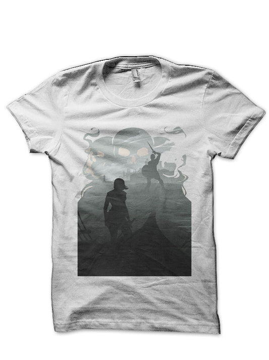 Game Of Thrones White Half Sleeve T-Shirt Style006