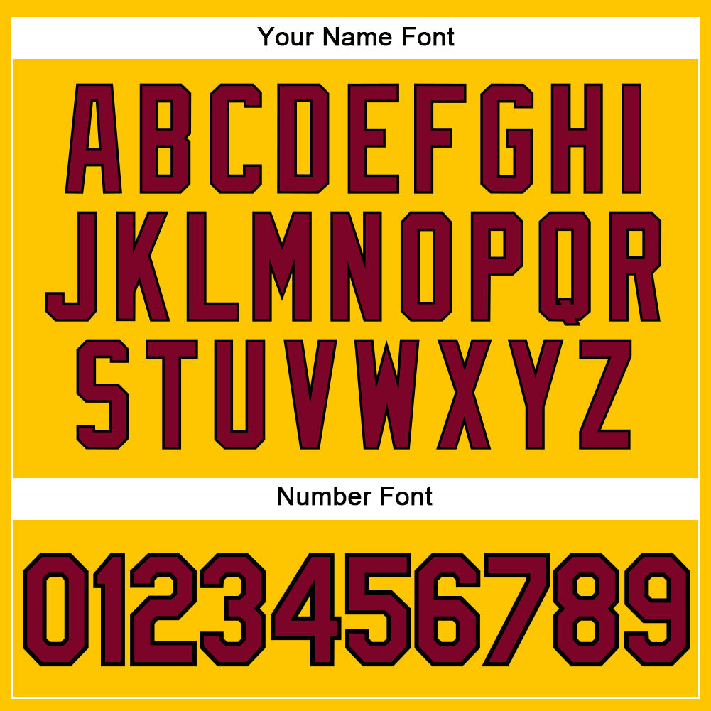 Custom Gold Black Pinstripe Maroon-Black Authentic Basketball Jersey